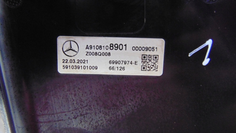 mirror left EUROPA 7 vertical MERCEDES SPRINTER A910 A907 18-25R