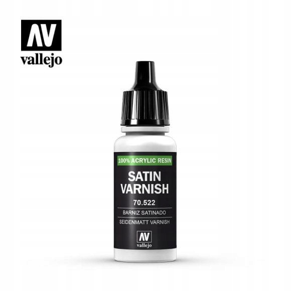 VALLEJO 70522 SATIN VARNISH (lakier półmatowy) 17ml