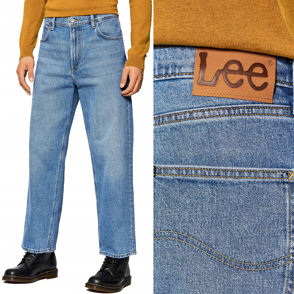 Lee Asher loose straight Mid Soho velmi volné džínové kalhoty W33 L32