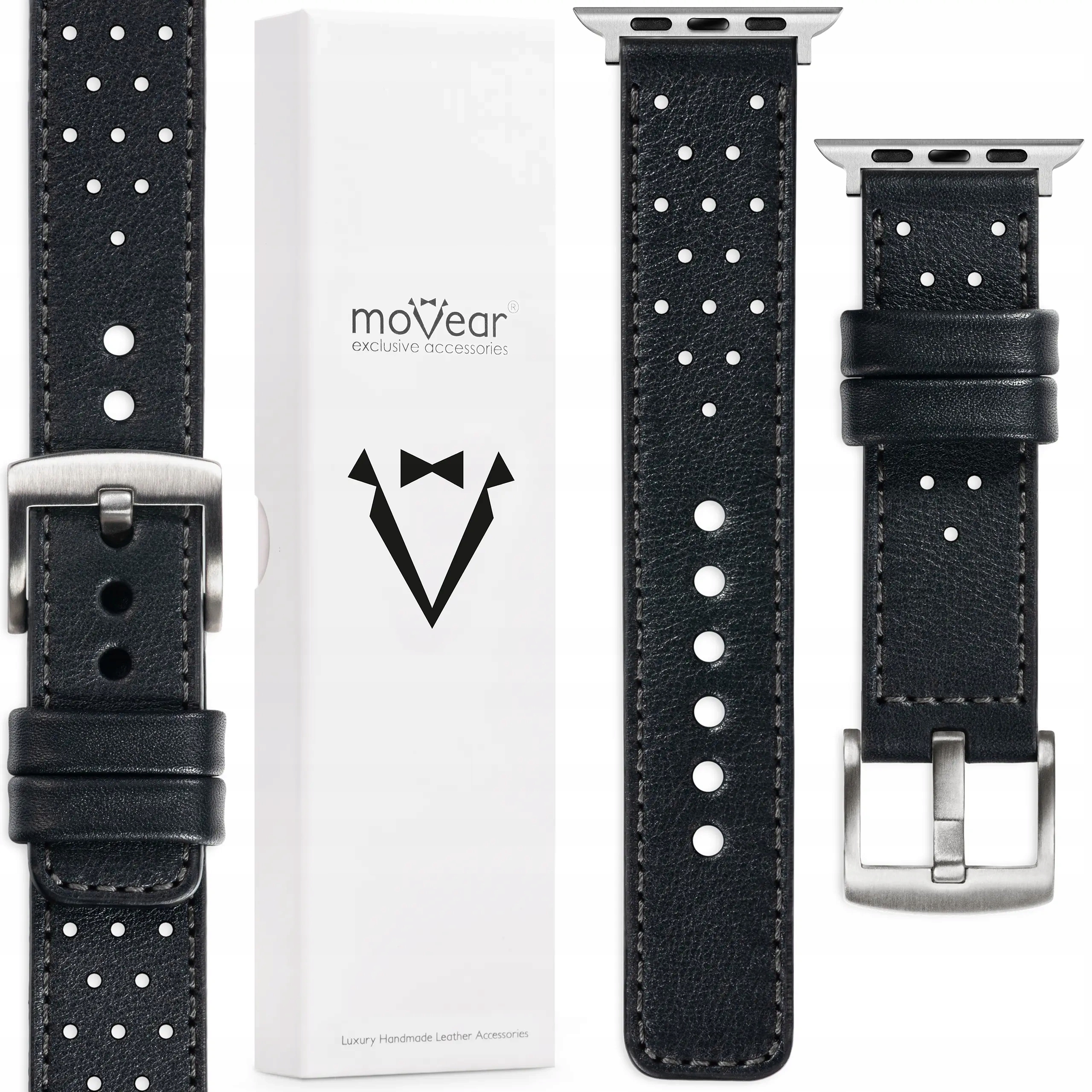 Pásek pro Apple Watch 10 9 8 7 6 5 4-1 Se 42-40 mm kožený Movear