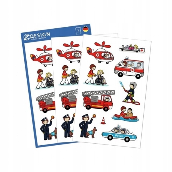 

Naklejki Z-design-strażak/policjant Avery 30szt.
