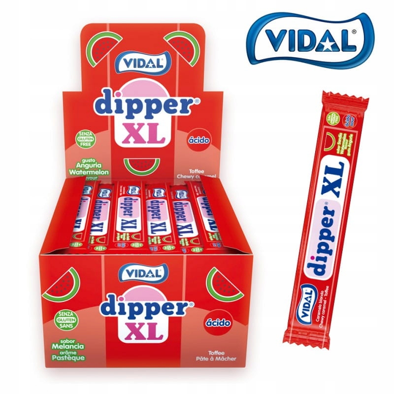 Žvýkací Bonbón Vidal Dipper Watermelon 10,5g 100 Ks,