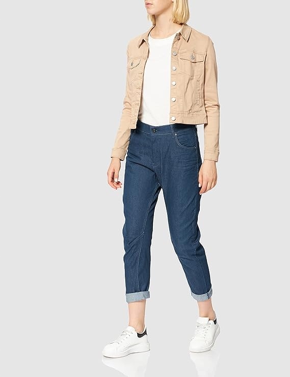G-star Raw Džíny Mom Dark Denim Vysoký Pas Rovné 31/30 6EA