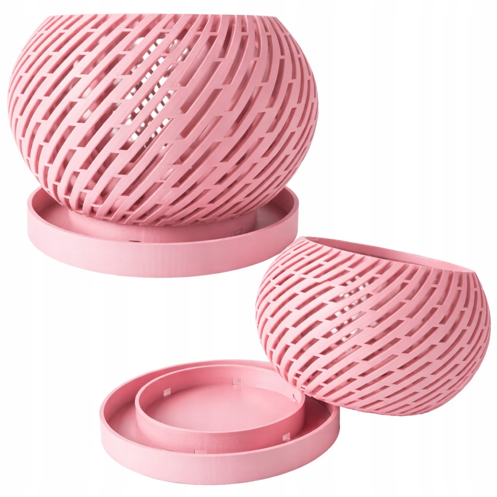 Stylový květináč na orchidej, domácí přístup vzduchu ke kořenům, tác 13 cm