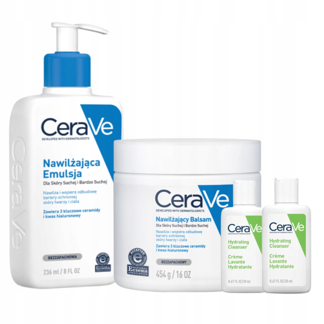CeraVe Zestaw dla dzieci Emulsja Nawilżająca 236ml Balsam Nawilżający 454g