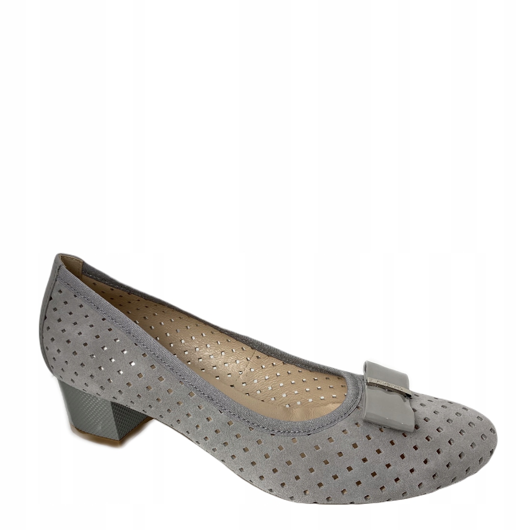 Dámské lodičky Arka kožené 6064/2102/0387 Popiel 37, Popiel