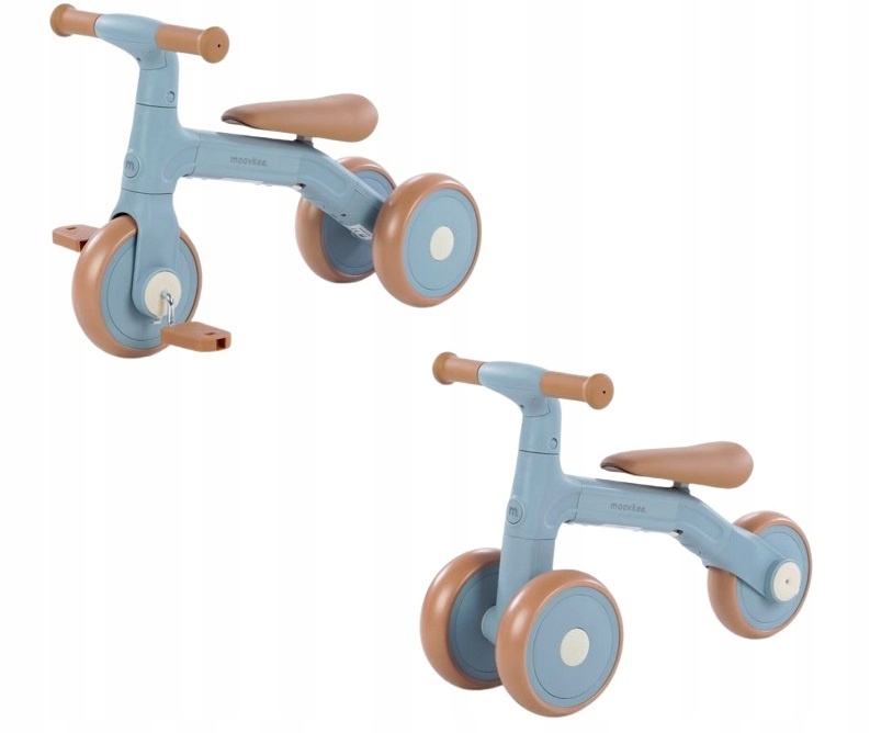 Rowerek Biegowy 3w1 Moovkee Todi Dla Dziecka12m+ Regulowany Lekki Blue