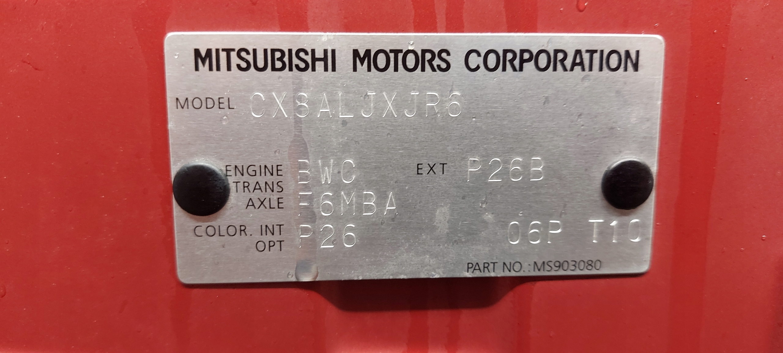 bonnet MITSUBISHI LANCER VIII 07-17 without RDZY LAK: P26