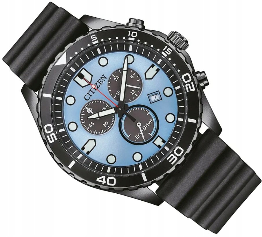 Sportovní Pánské Hodinky Citizen AT2567-18L Solární Chrono Data Box 43 mm