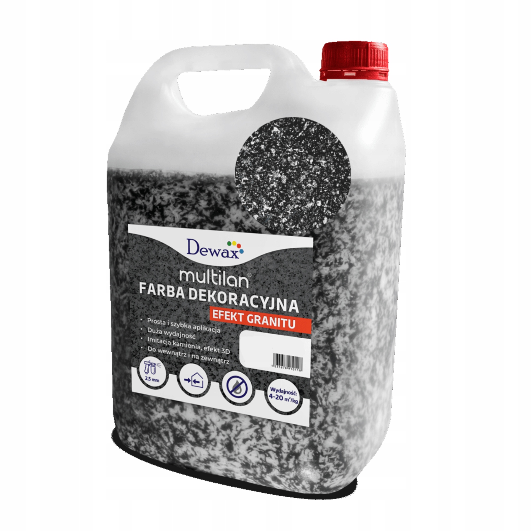 Akrylová striekacia farba Multilan Dewax farba 031 2 kg