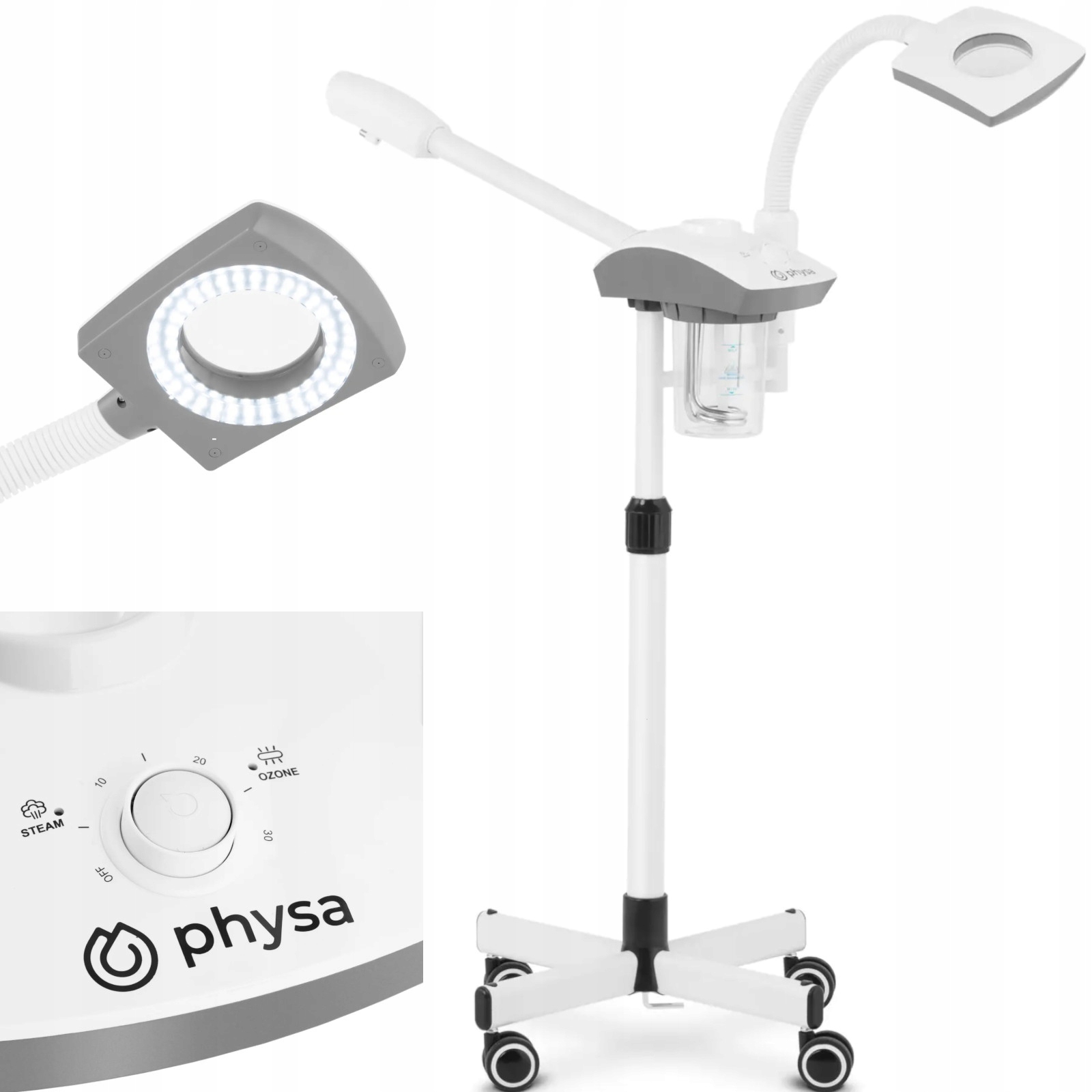 Kosmetický vapozon napařovač obličeje s funkcí aromaterapie a lampou 750