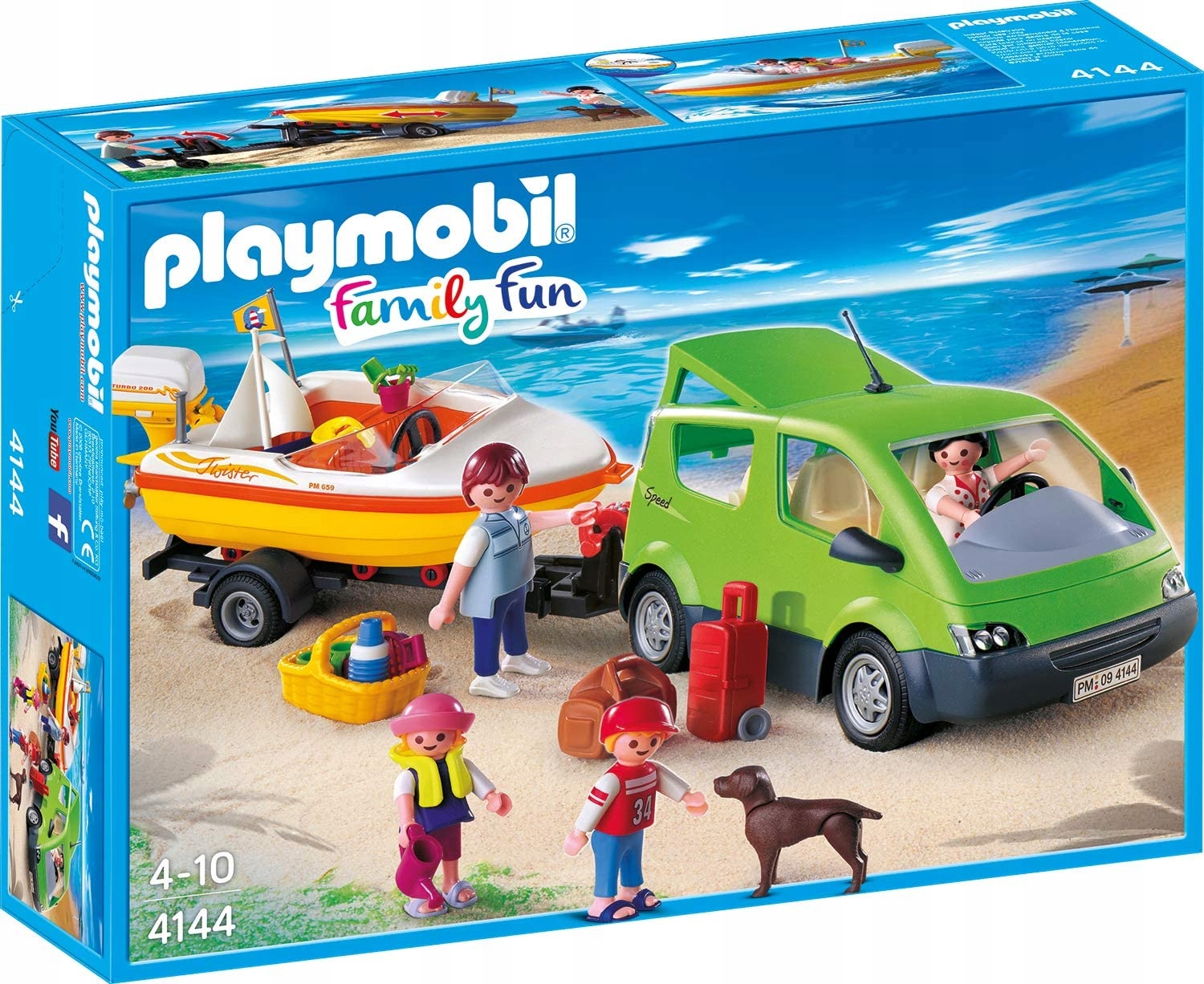 Playmobil 4144 Rodzinny Van Auto Z Przyczepą Łódka