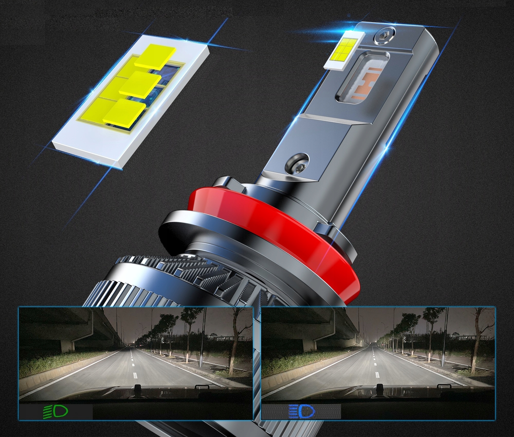 ŻARÓWKI LED H9 100% CAN MONSTER ULTRA 30000LM 160W Producent Inny