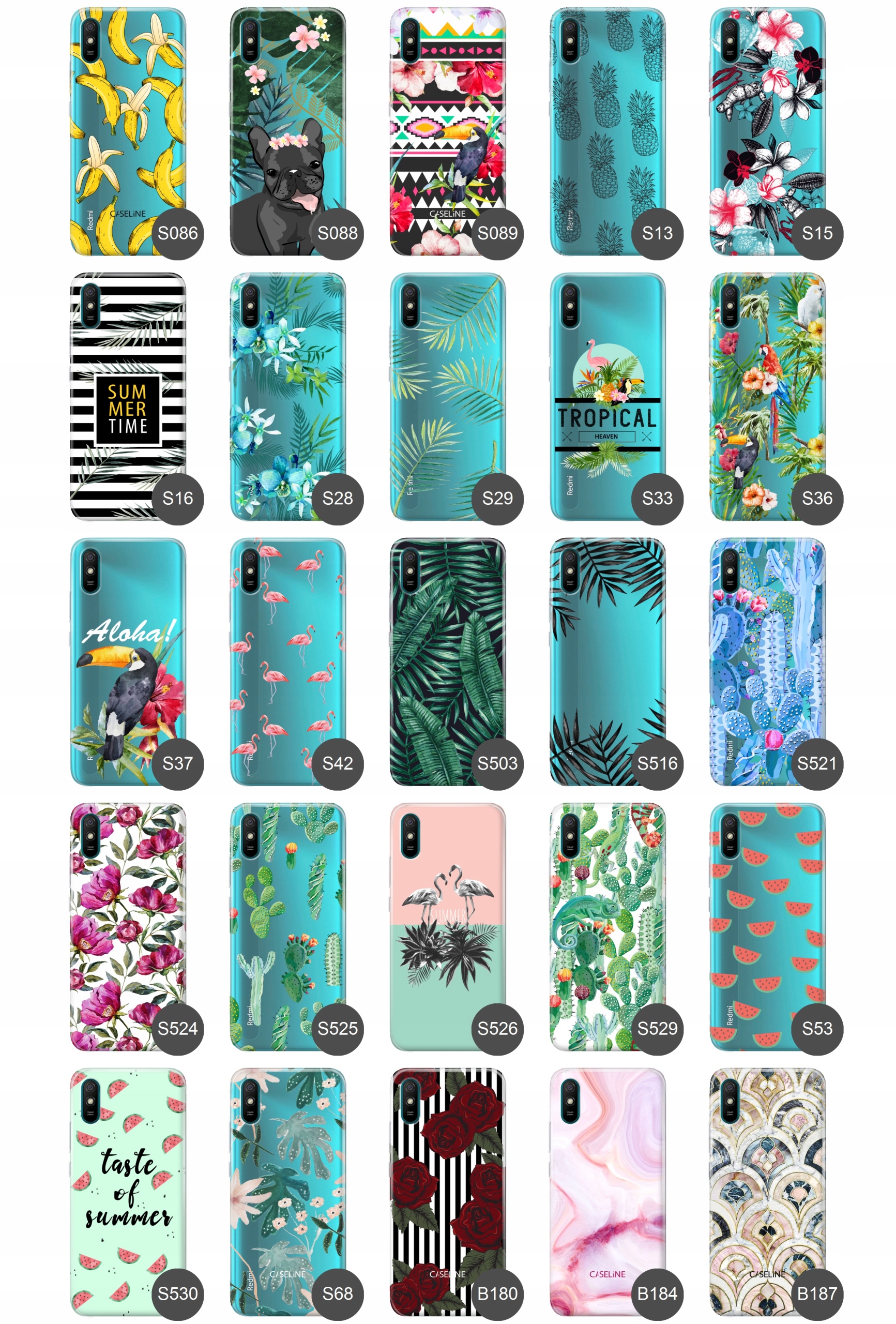 Etui do Xiaomi Redmi 9A case guma wzory