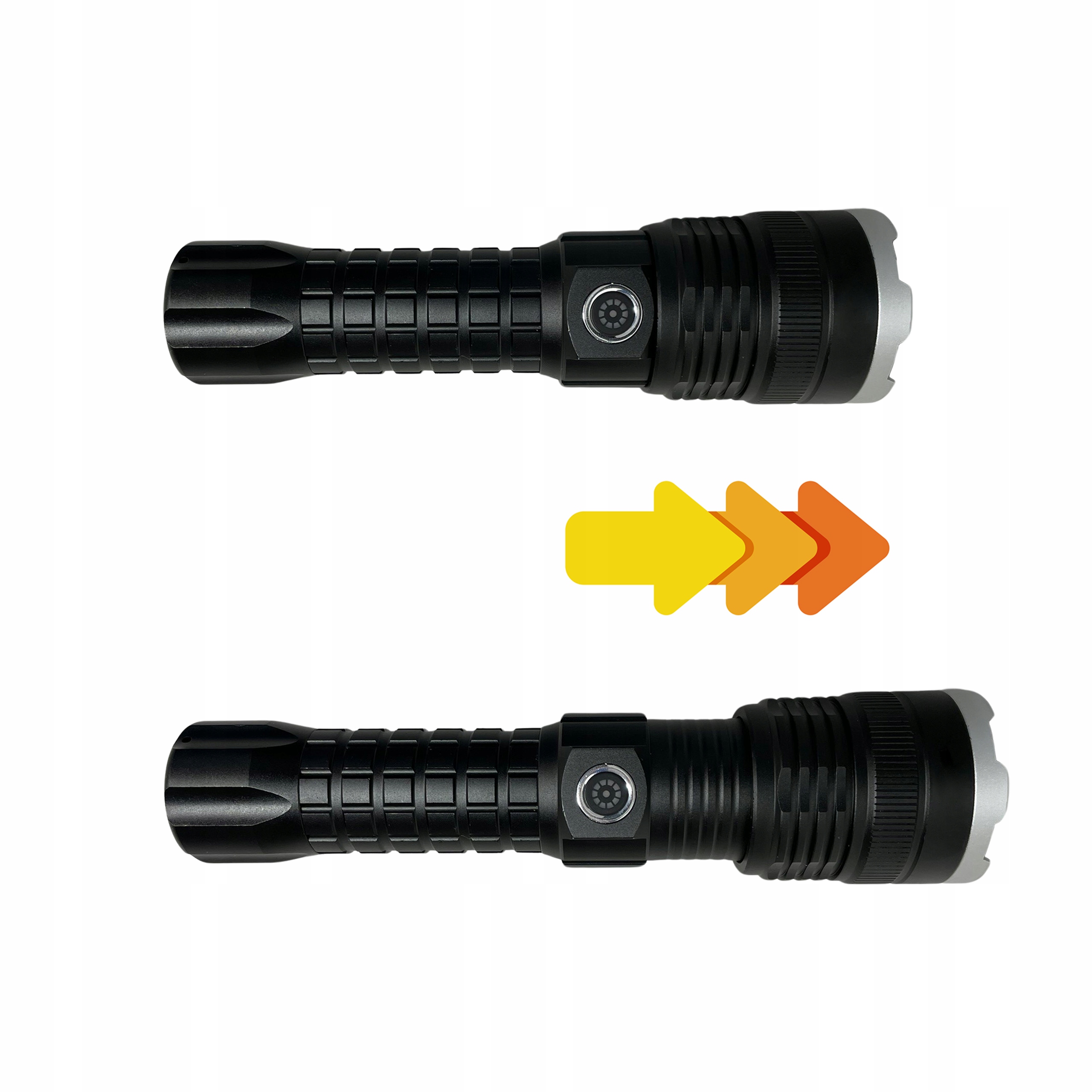 MOCNA LATARKA LED TAKTYCZNA P90 ZOOM WOJSKOWA USB-C AKUMULATOROWA SZPERACZ Marka inna marka