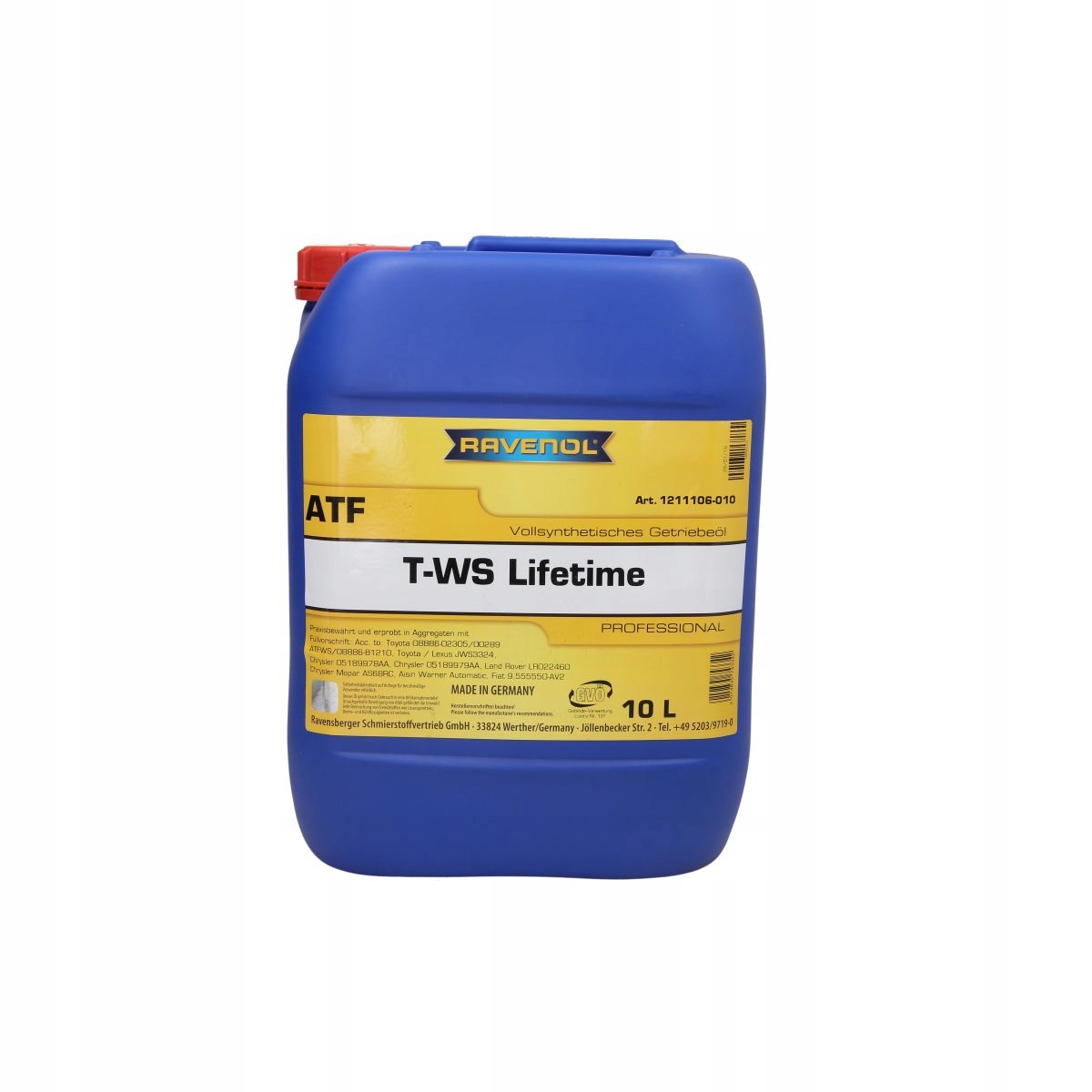 Olej Ravenol Atf T-ws Lifetime 10 L