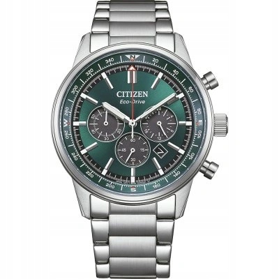 Pánské Hodinky Citizen CA4720-52X Eco-drive Stopky Náramek Stříbrný 10 Bar