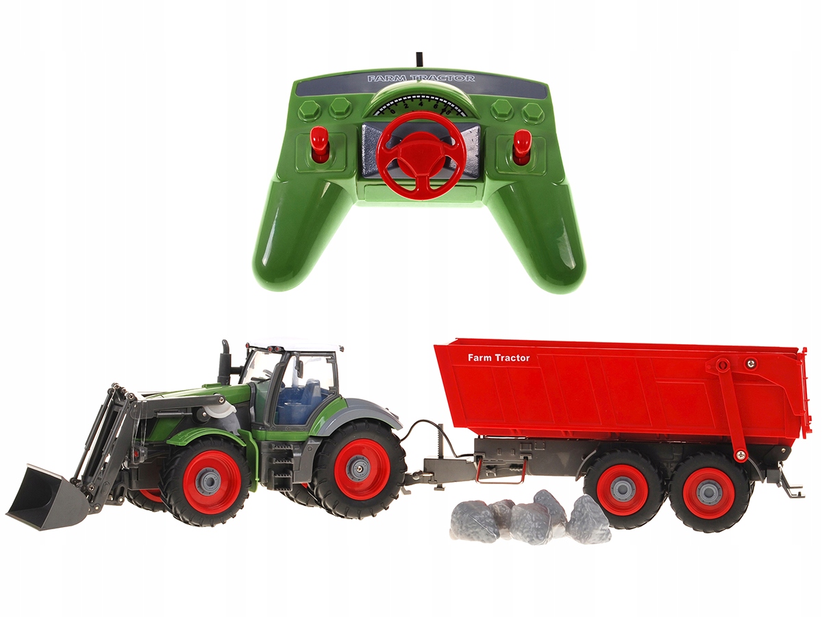

duży Ciągnik Na Pilota traktor zabawka przyczepa