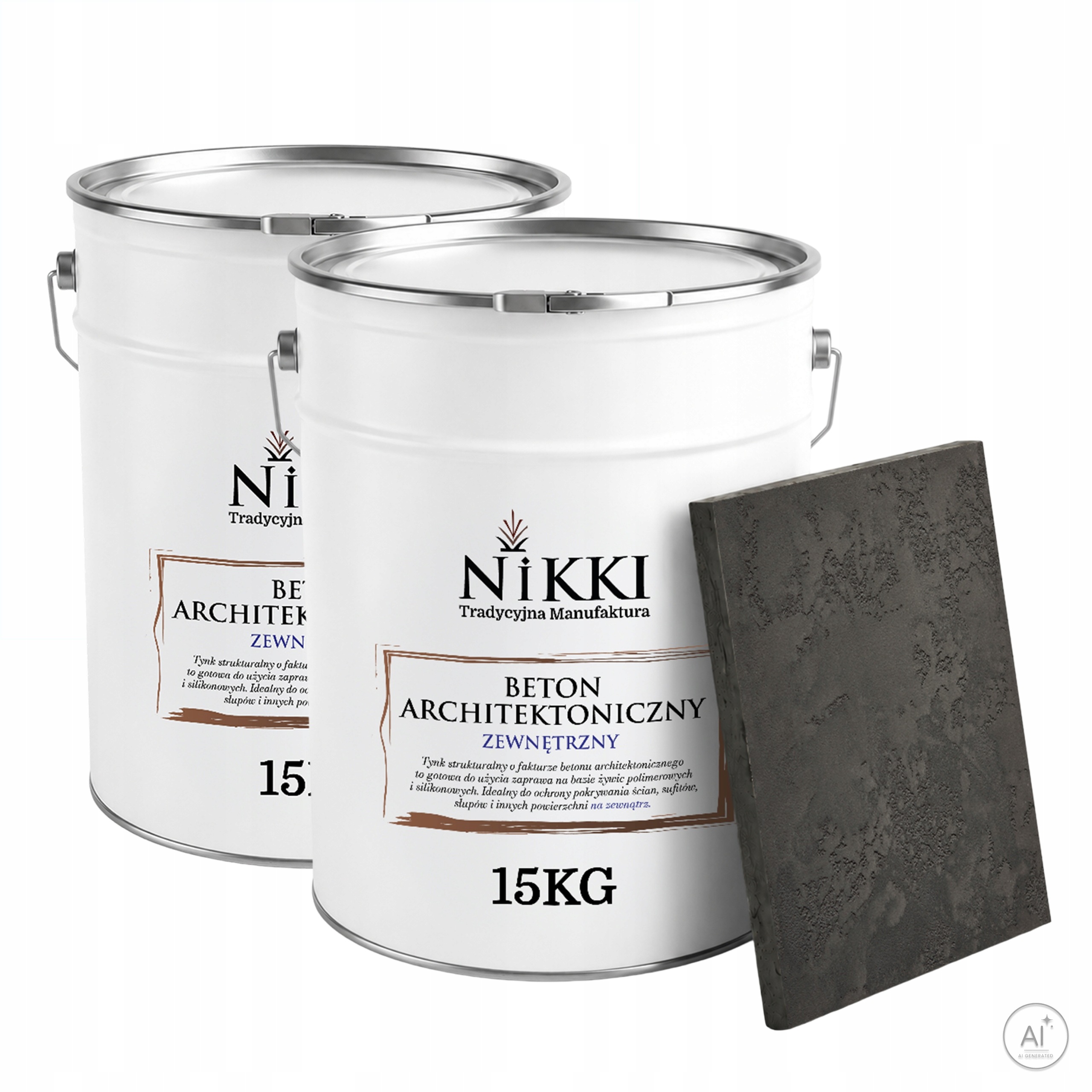 Fasádna omietka so štruktúrou architektonického betónu 2 x 15 kg, šedá, tmavá