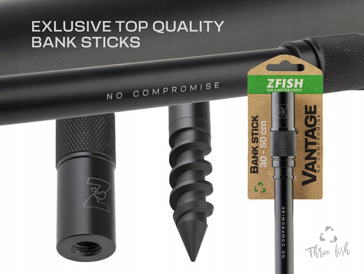 Podpórka Bankstick Teleskopowa Gwintowany Grot 30-50cm Vantage Zfish
