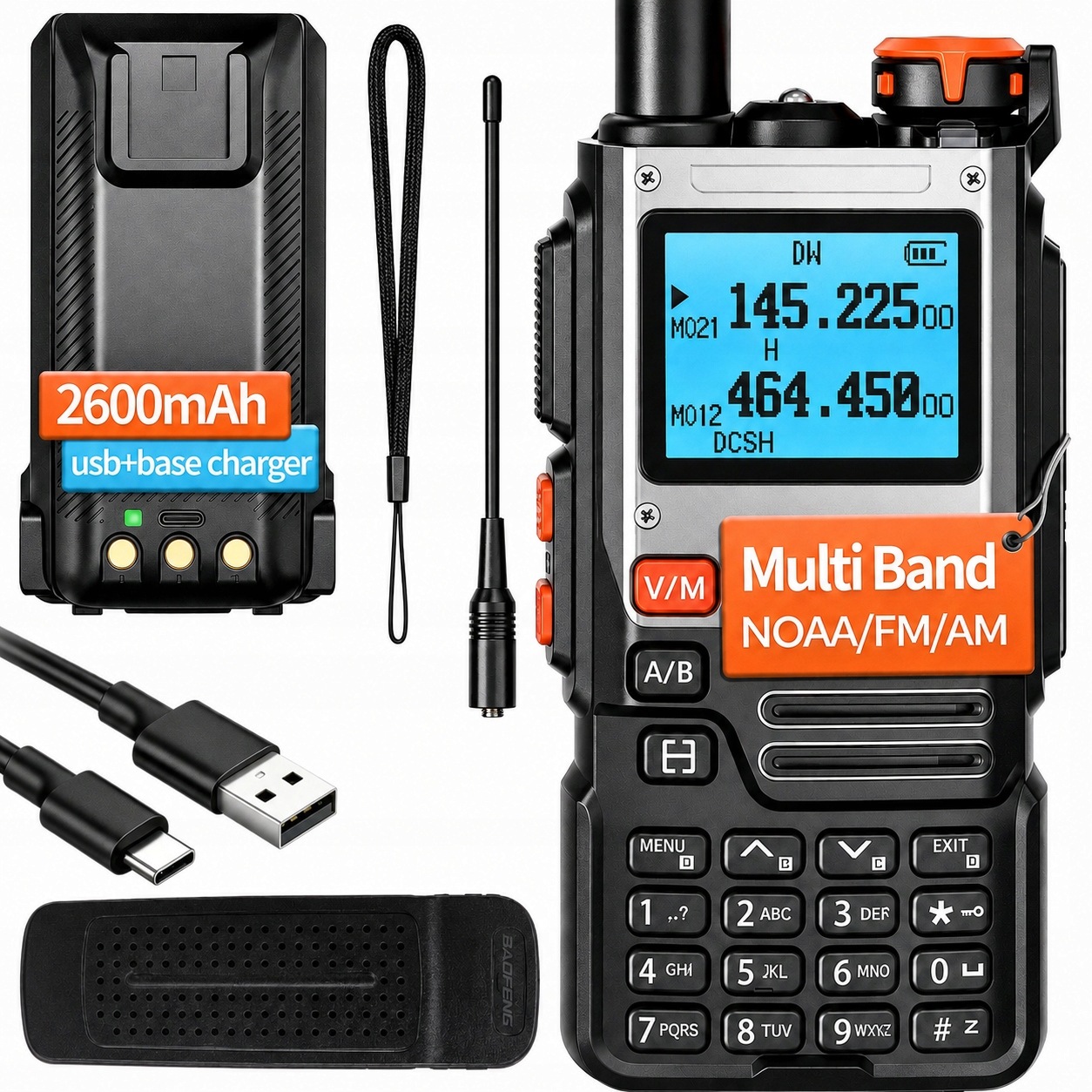 Krótkofalówka Walkie Talkie Baofeng UV-K6A Radiotelefon
