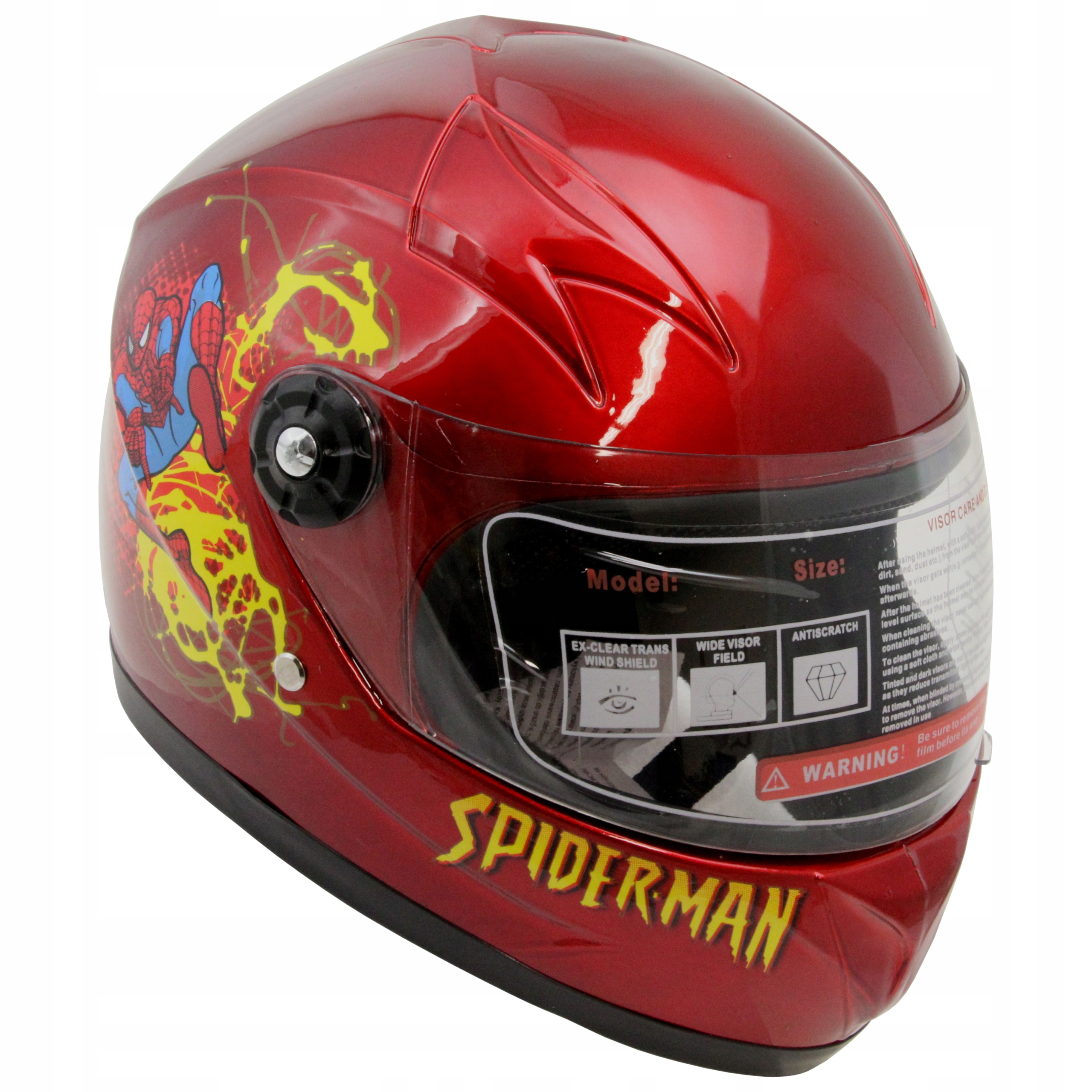 

Kask Dziecięcy Integralny Junior Spiderman Red Ce