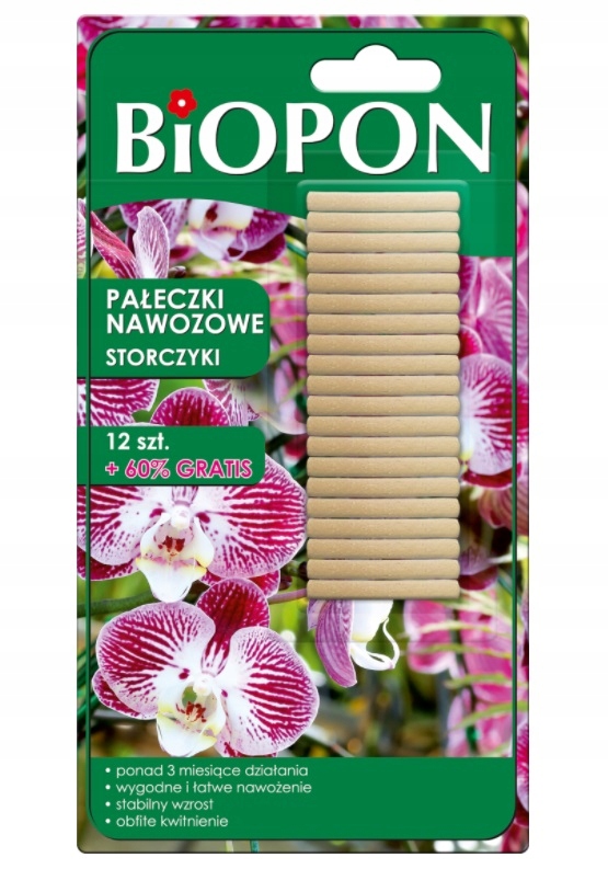 

Biopon Pałeczki Nawozowe Do Storczyków 20szt.