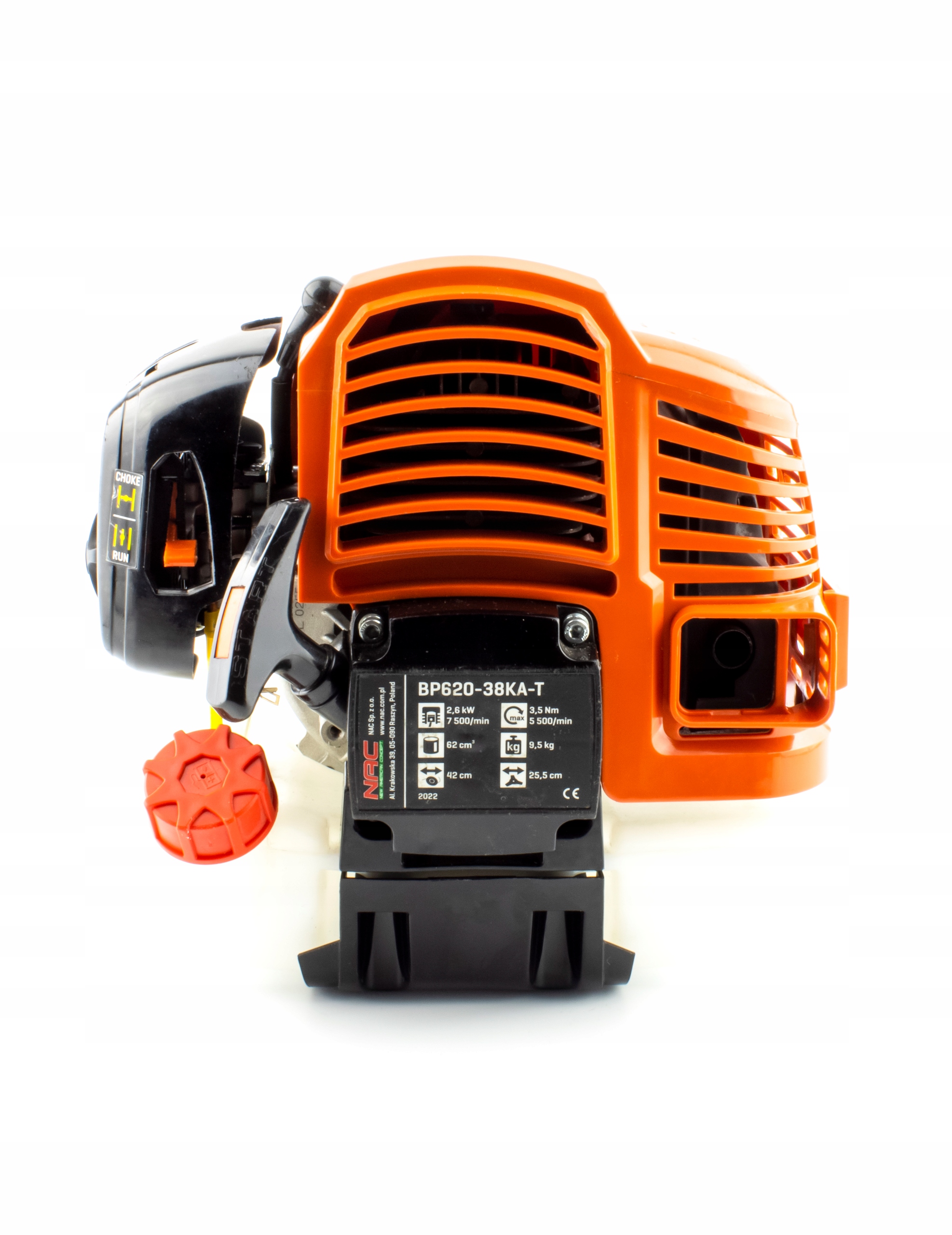 KOMPLETNY DWUSUWOWY SILNIK 3,8 KM DO KOSY SPALINOWEJ NAC BP620-38KA-T Typ silnik do kosy