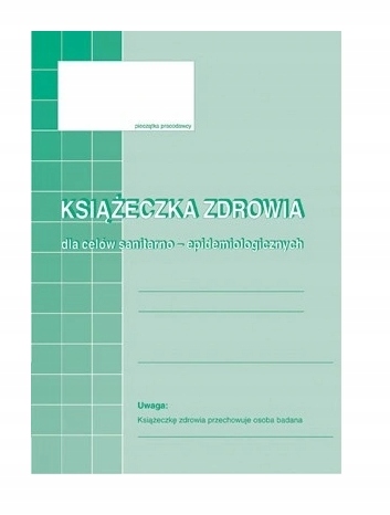 

Książeczka zdrowia sanitarno-epidemiologiczna