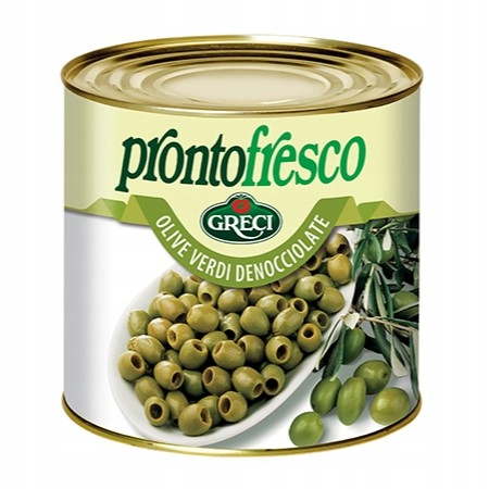 Levně Zelené olivy bez pecek Prontofresco 2,6 kg 4975