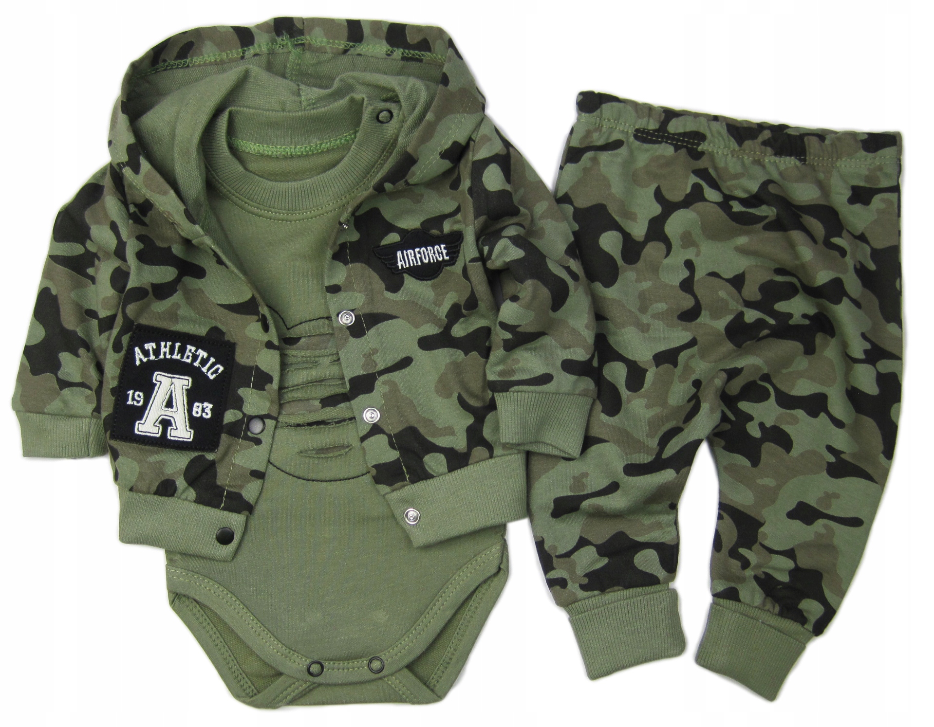 

Moro Komplet Body +Bluza +Spodnie Bawełna 3-pak*56