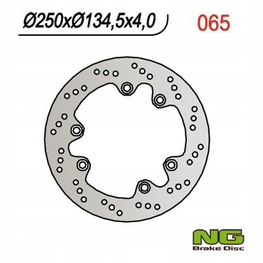 Ng Brzdový Kotúč Zadná Strana Suzuki Dr 600/650/750/800 (250x134,5x4) ()