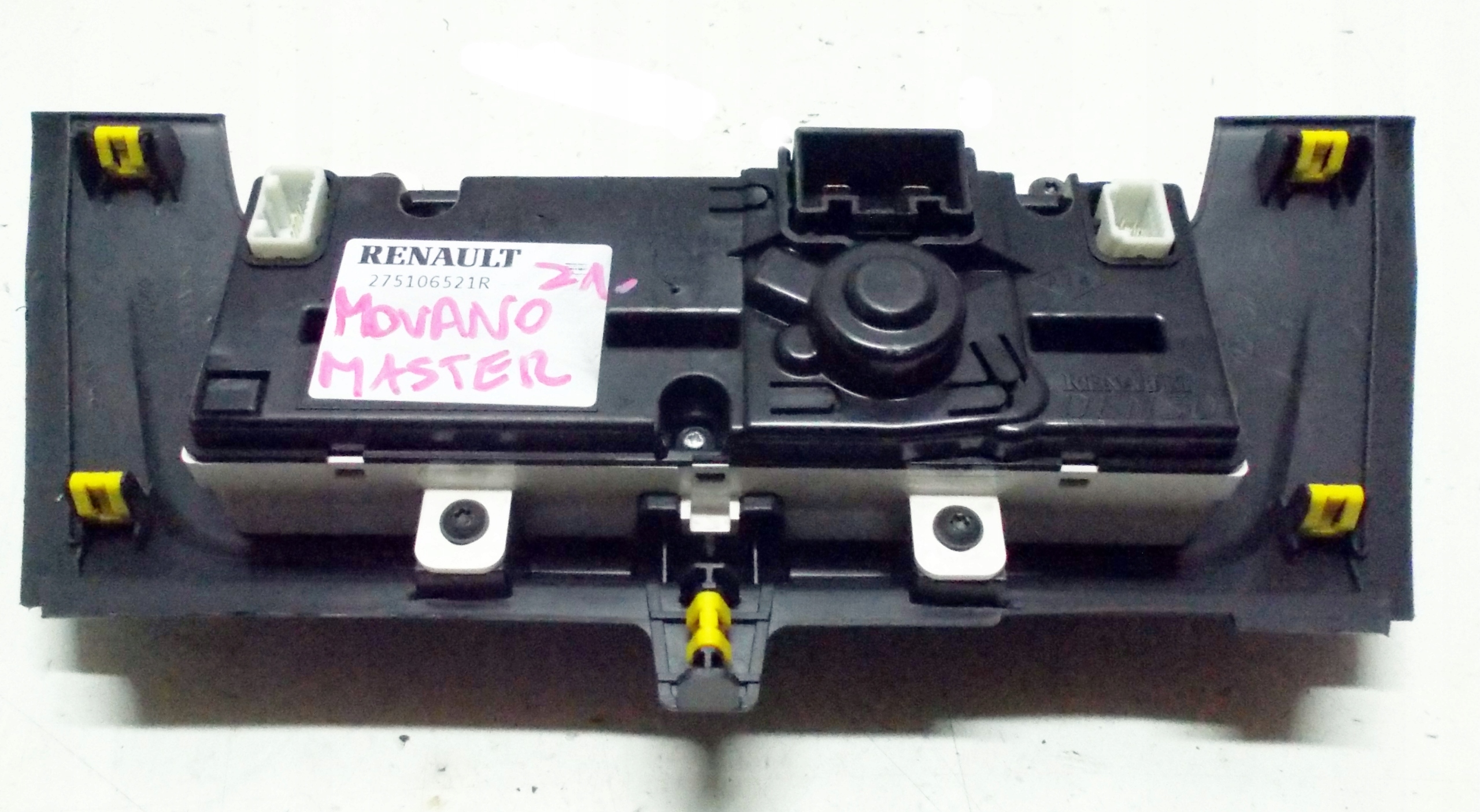 RENAULT MASTER III PANEL switch air conditioning devices 275106521R