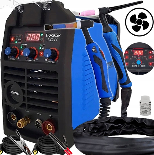 Invertorová Svářečka Sherman Digitig 214 Clean S Funkcí Čištění Spár