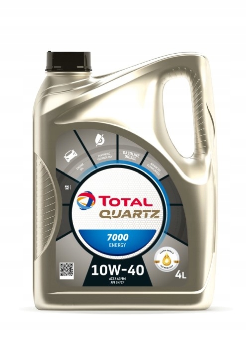 Olej Total Quartz 10W40 4L 7000 Energy A3/B4 Sn/cf 229.1 501.01 505.0