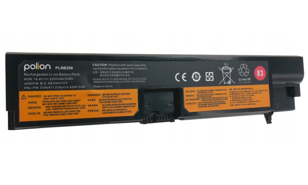 Trx baterie Polion/ 2200 mAh/ 14.4V/ pro Lenovo ThinkPad E570, E570C, E575/