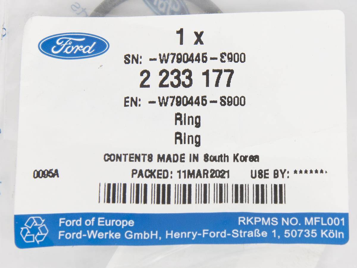 ORING 26.8 X 2.5 POMPY WODY 1.0 EB FIESTA FOCUS Producent części Ford OE