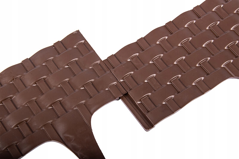 PALISADA OGRODOWA RATTAN BRĄZOWA, WYSOKI KRAWĘŻNIK Kod producenta GP11207