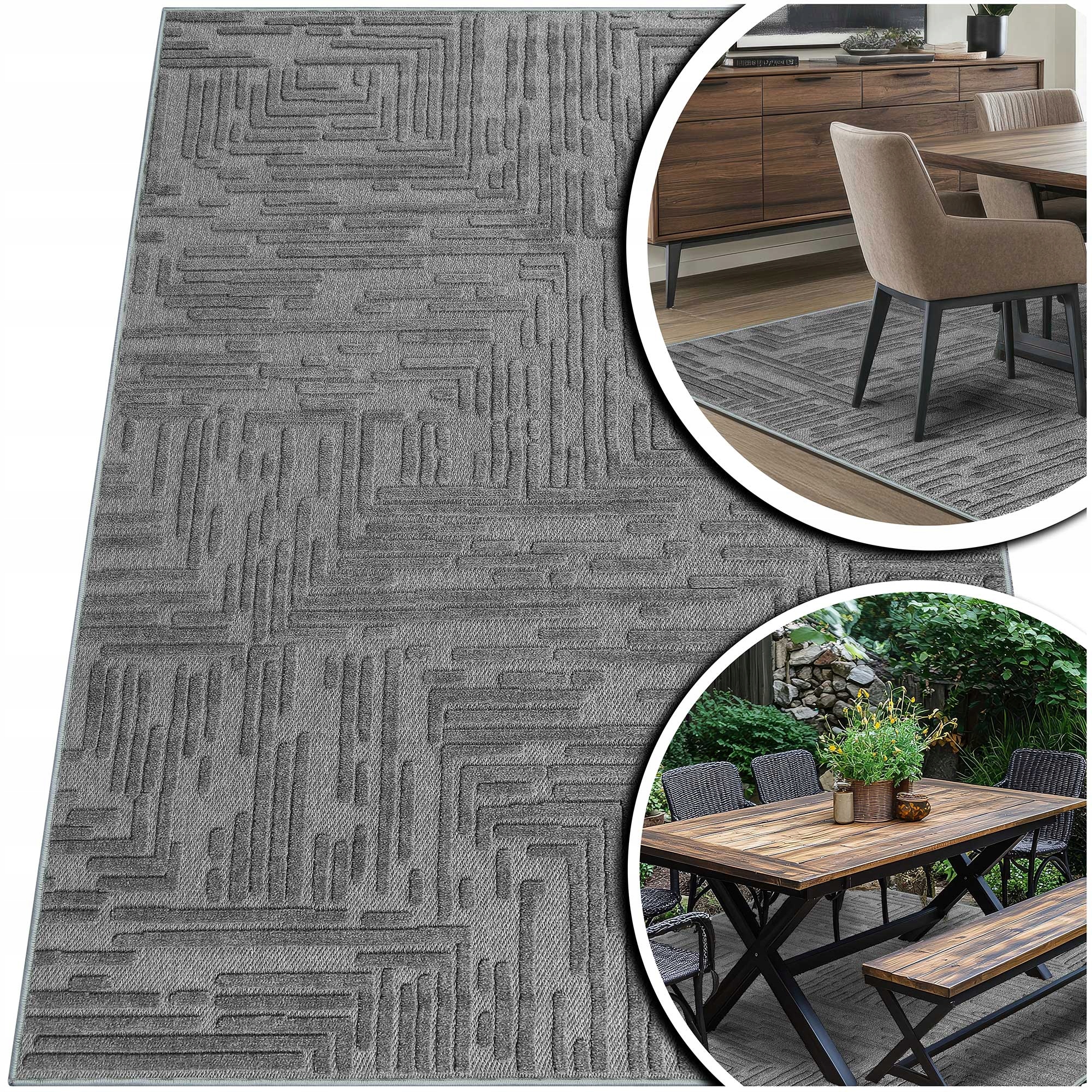 Šedý Koberec Do Obývacího Pokoje Koberec Do Kuchyně Do Pokoje Medúza 160x230