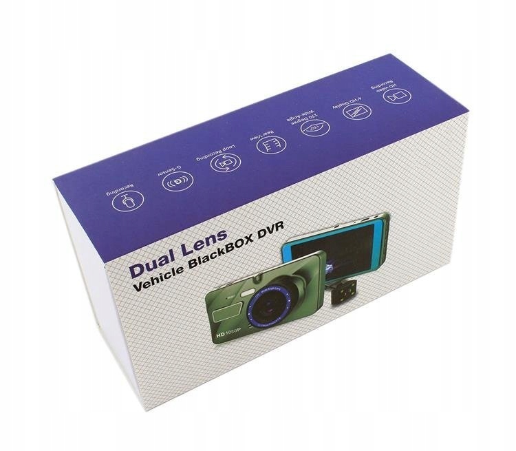 KAMERA SAMOCHODOWA HD KAMERA COFANIA REJESTRATOR Screen diagonal 4