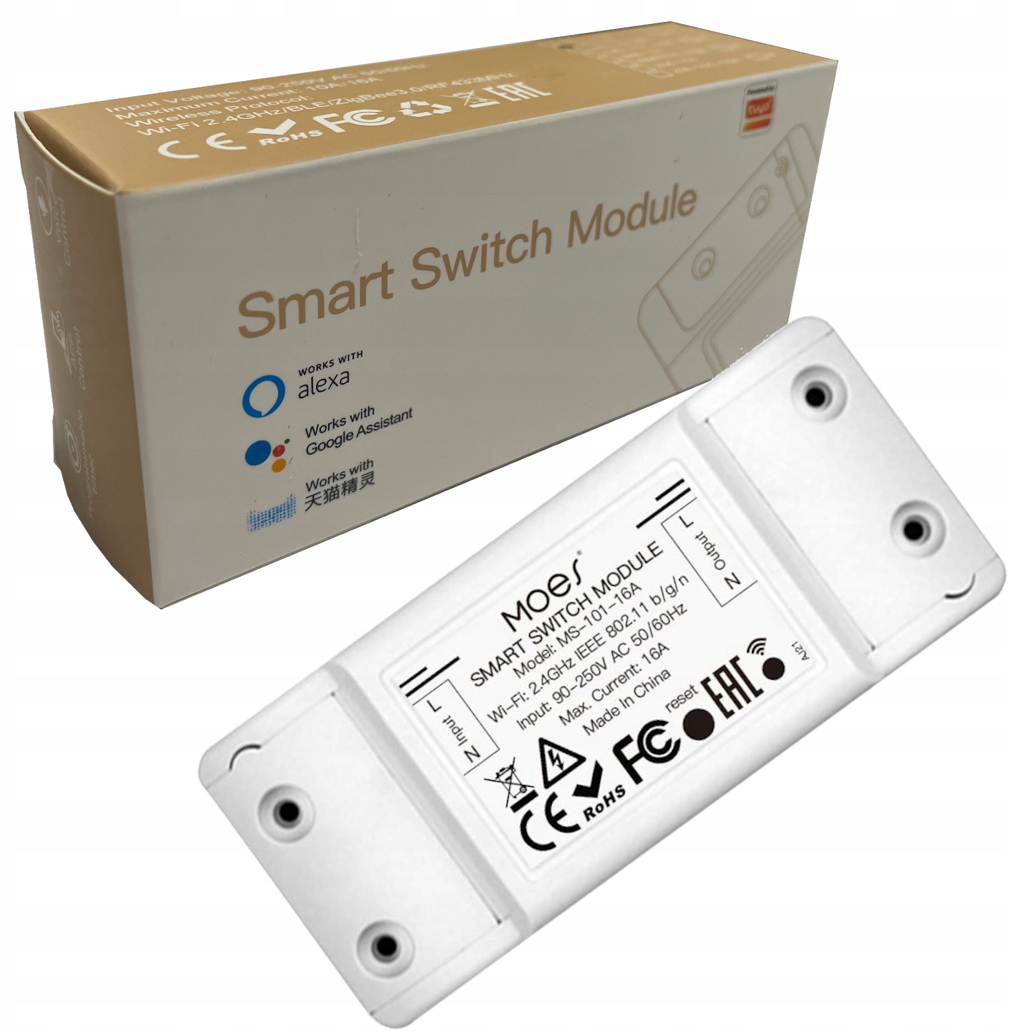 

Tuya Przekaźnik włącznik Wi-Fi Smart Switch 10A