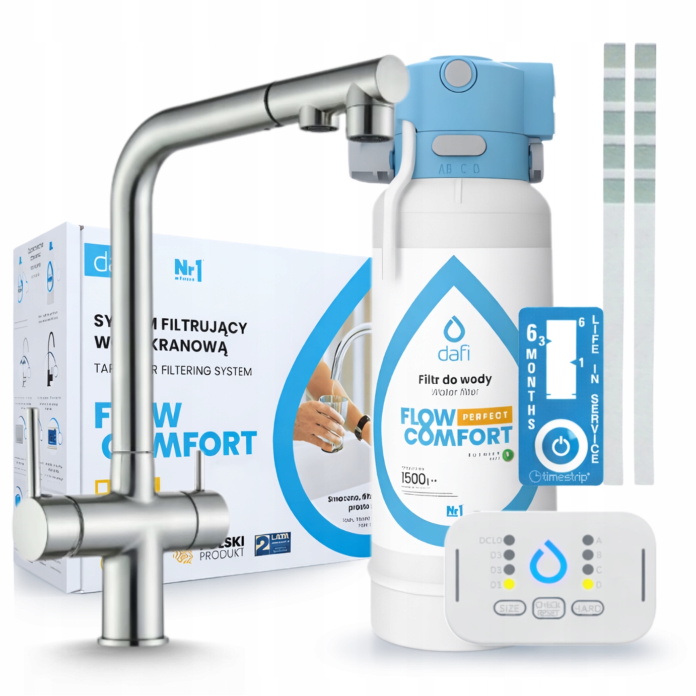 Filtr Pro Úpravu Vody Dafi Flow Comfort D-1 A Kohoutek S Výsuvným Výtokem