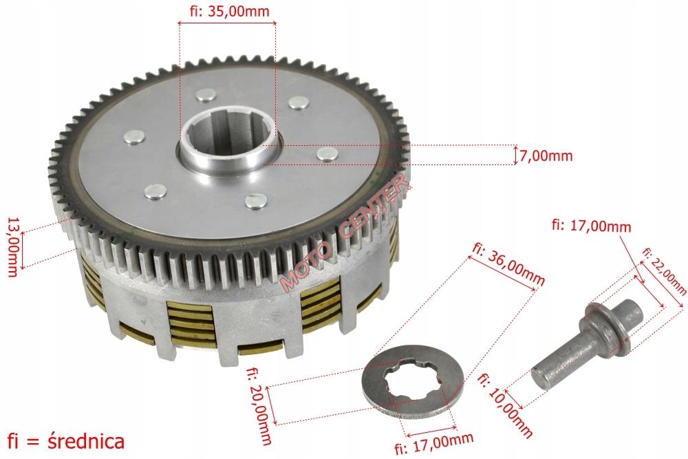 20014474770 - Сцепление Kpl ATV Bashan 200 250 корзина диски