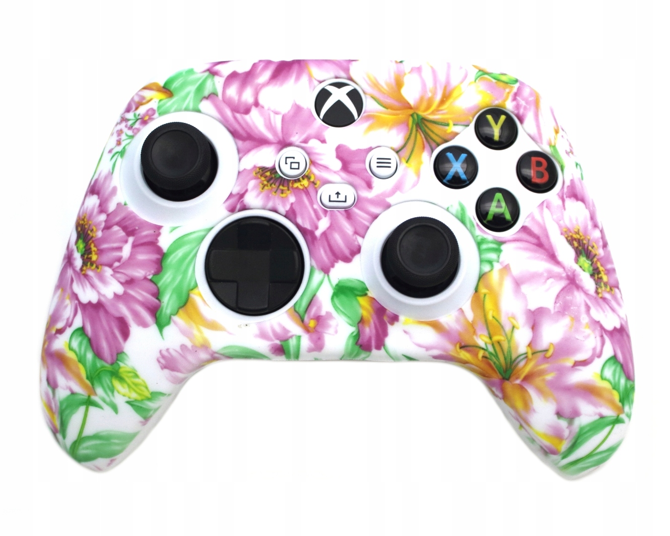 You2K Silikonowy pokrowiec etui osłona case na pad do Xbox Series [KWIATY]