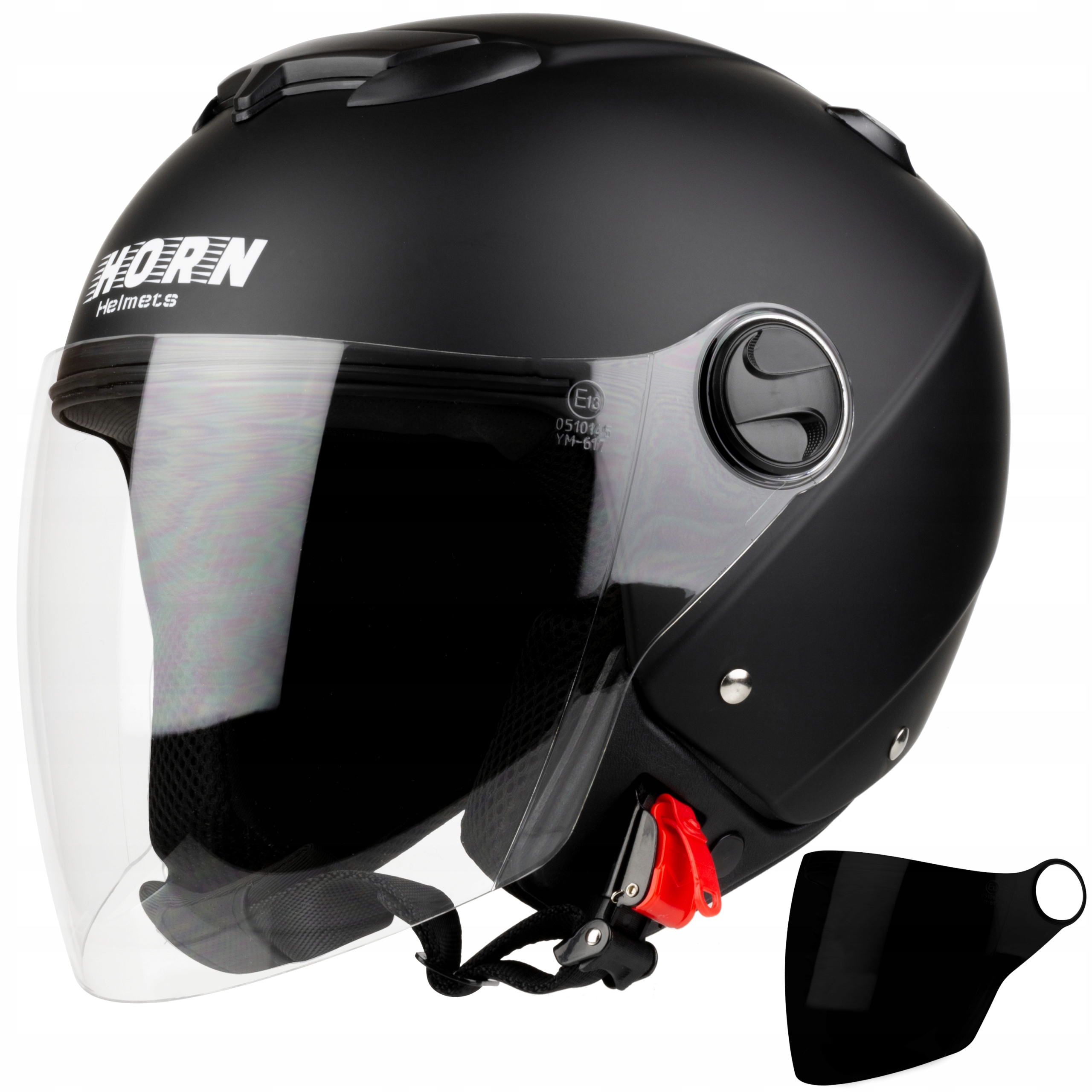 

Dwie Szyby Horn Lekki Otwarty Kask Motocyklowy S