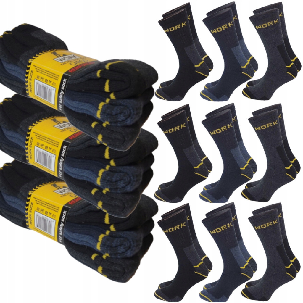 

9x par Work skarpety robocze Mocne polskie 39-42