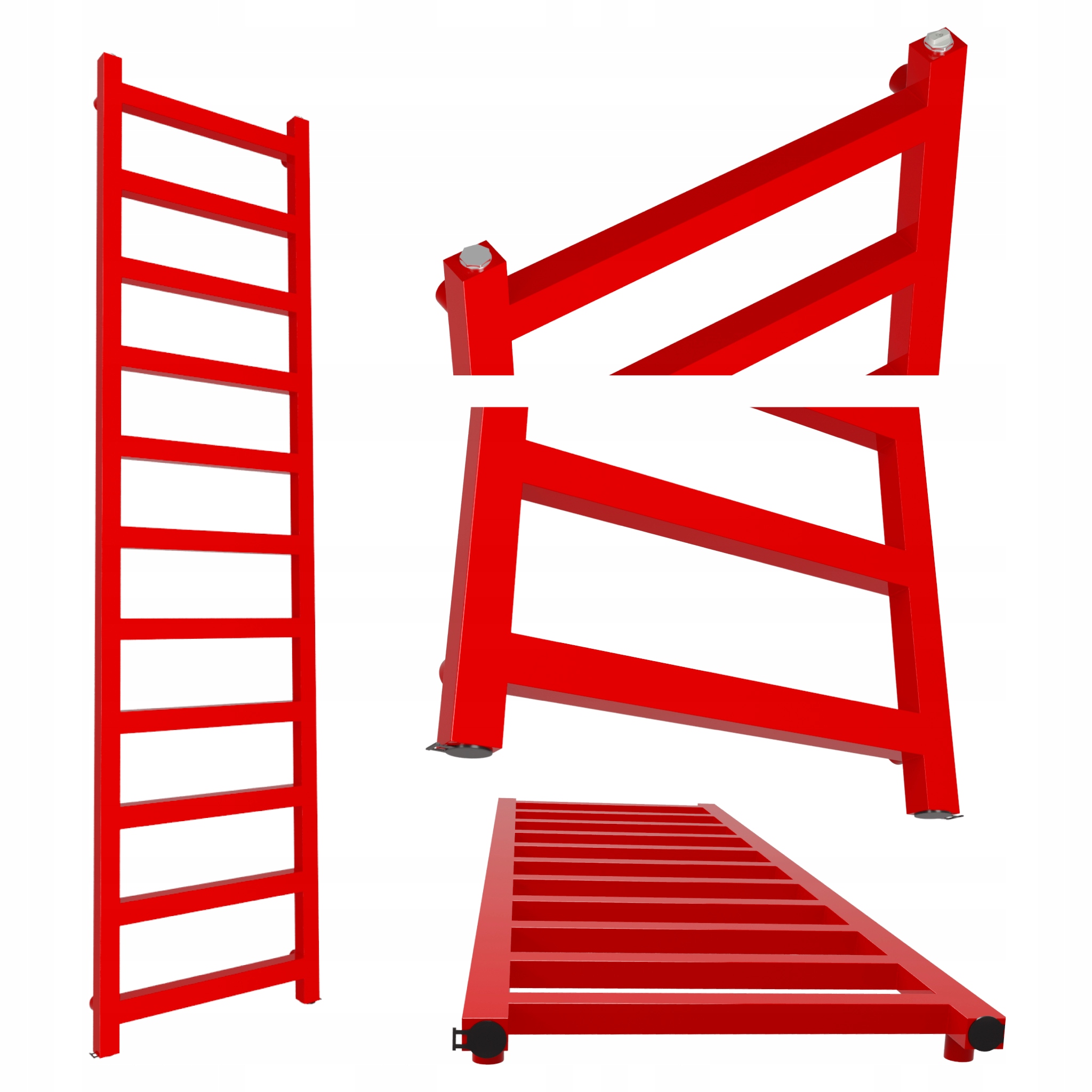 Koupelnový radiátor Box 1650x500 Červený