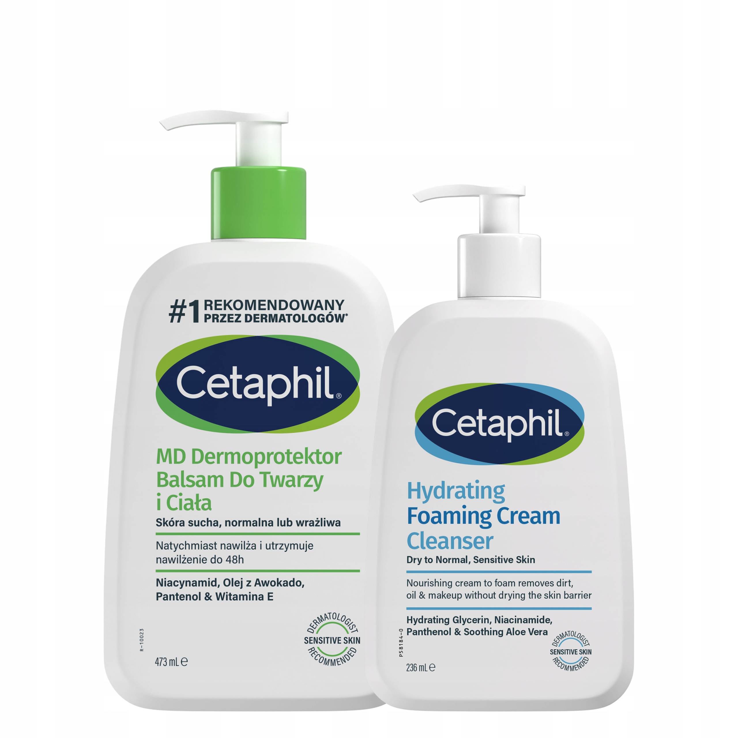 Cetaphil Hydrating Foaming Cream Cleanser pianka oczyszczająca MD 473 ml