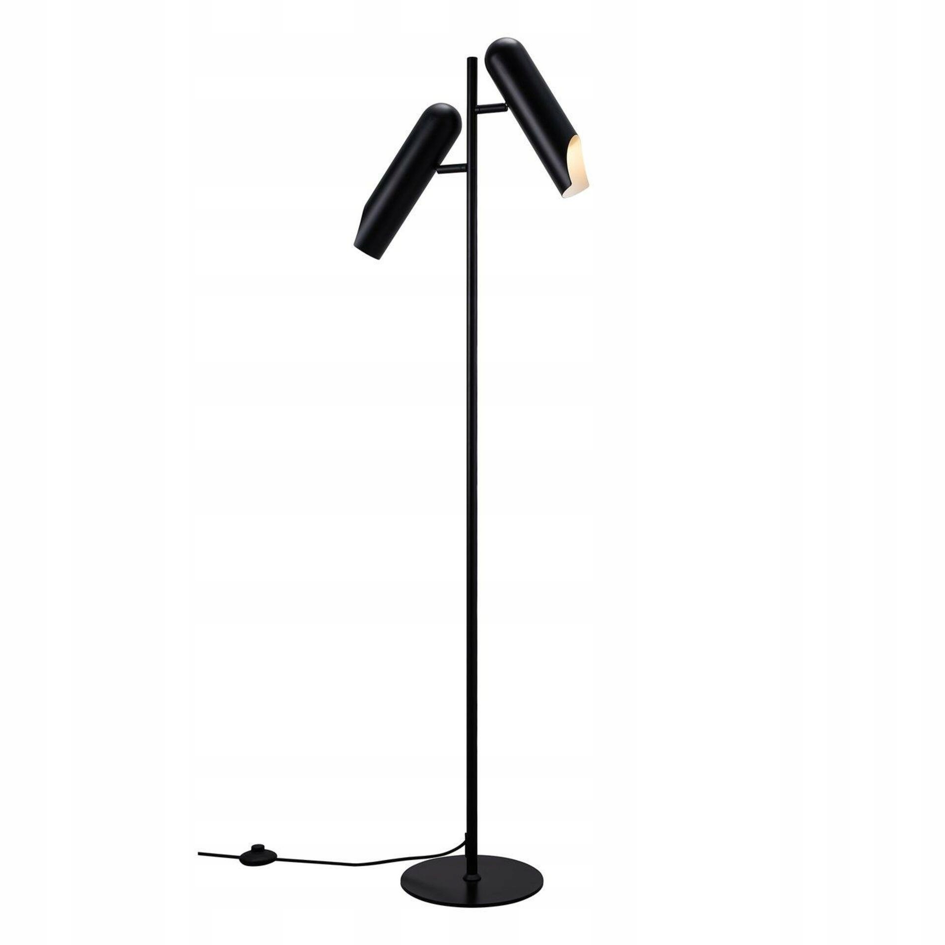 Nordlux Rochelle stojaca lampa čierna, moderná, 2x GU10, 145 cm