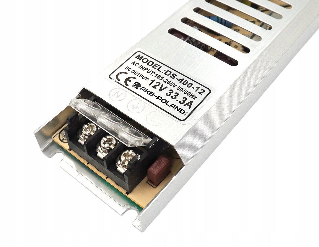 ZASILACZ 12V LED 400W 33A Slim Montażowy Modułowy Do Taśm MONO RGB Kod producenta ZSL-31